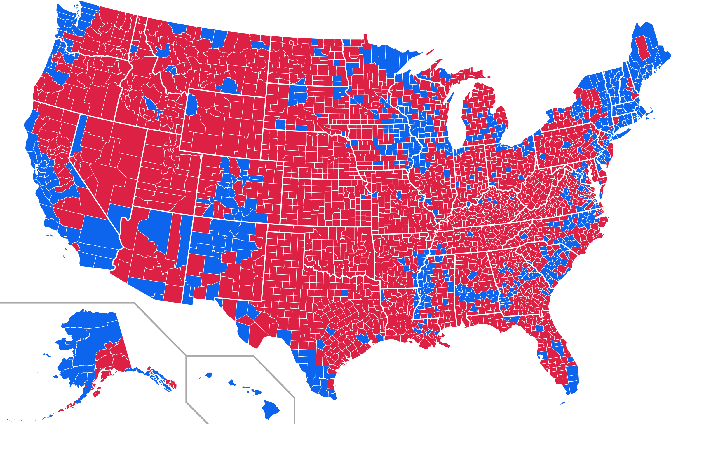 2012 US election results maps of different kinds.