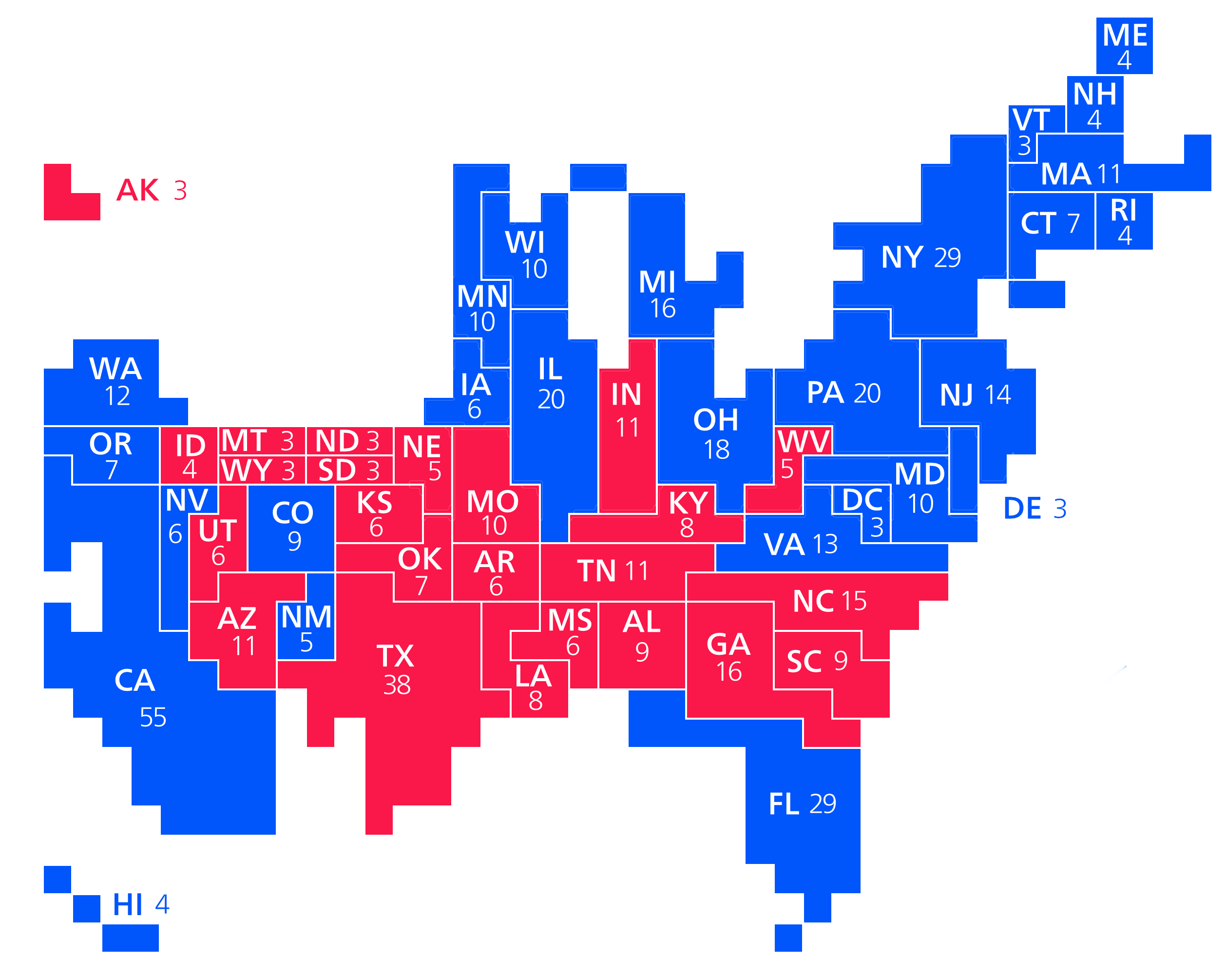 2012 US election results maps of different kinds.