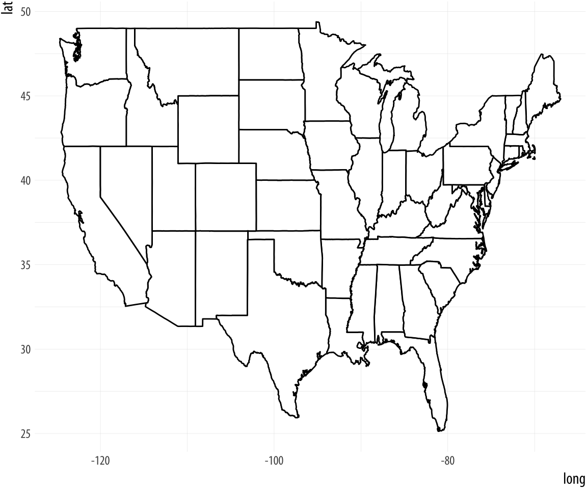 A first US map